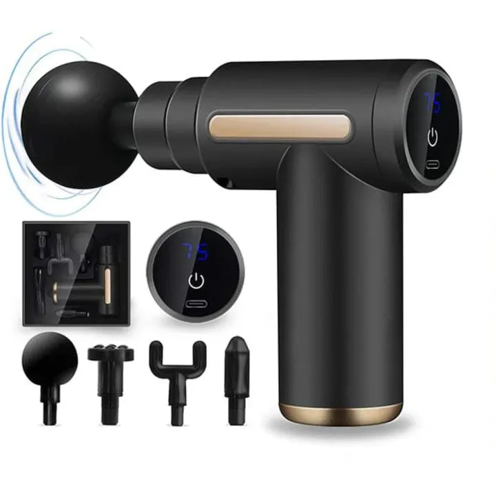 4-in-1 Percussion Massage Gun – Deep Muscle Relief